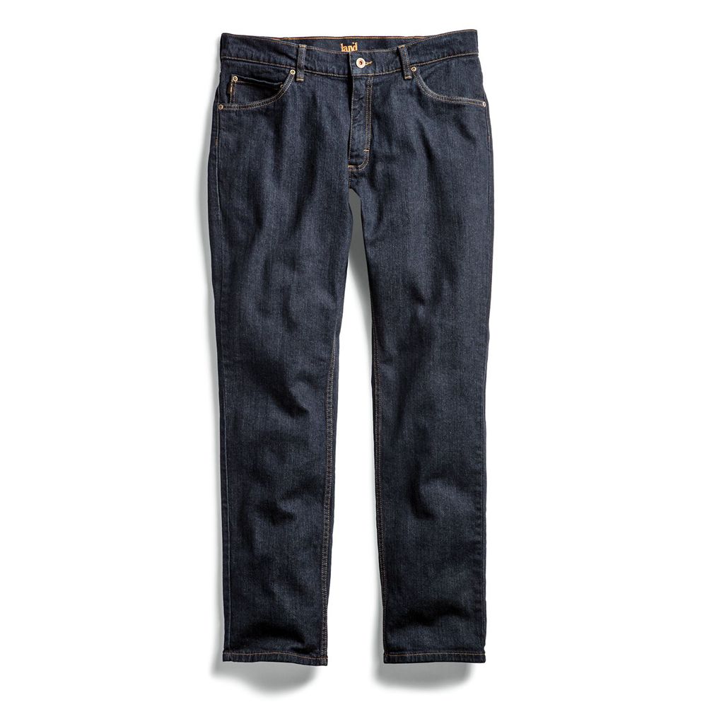 Pantaloni Timberland Barbati Bleumarin - Pro® Grit-N-Grind Modern Fit Flex Denim Work - Romania - YA